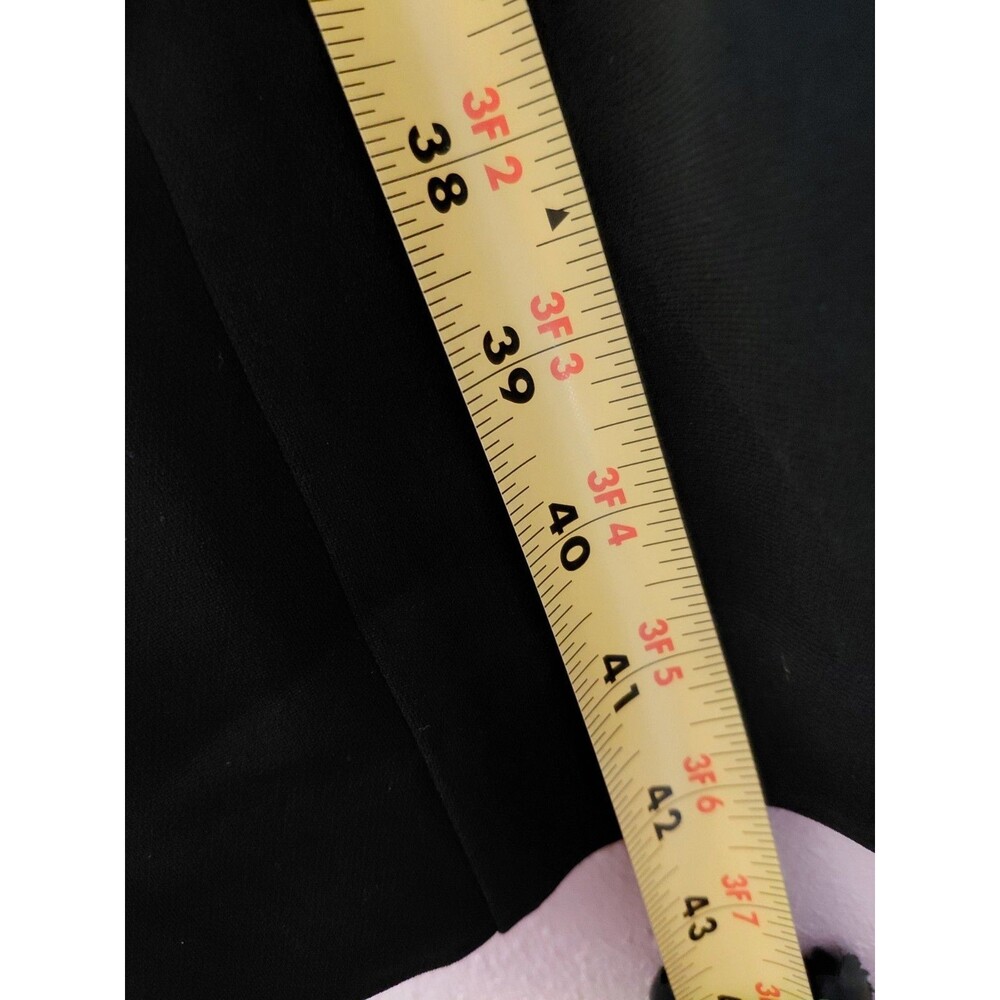 Talbots Poplin Faux Wrap Shirt Dress Long Sleeve Black Size 10 - Picture 13 of 15